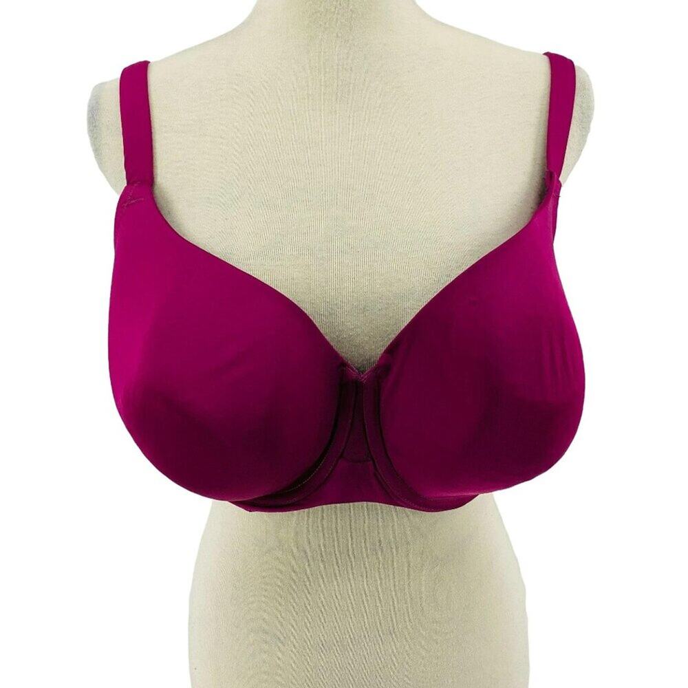 Lane Bryant Cacique Smooth Lightly Lined Bra Wine 42DDD